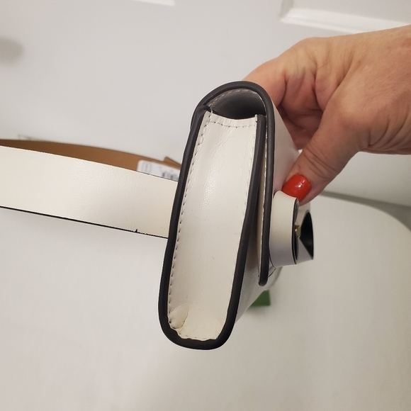 NWT Kate Spade Ivory White Leather Beltbag Large/XLarge, Ret. $98.00 main image 6